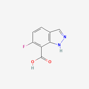 molecular formula C8H5FN2O2 B12100158 6-fluoro-1H-indazole-7-carboxylic acid 