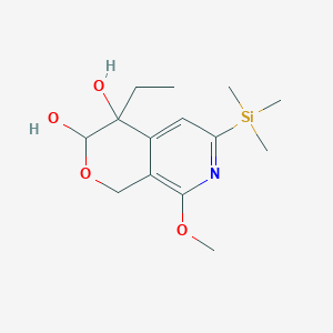 4-Ethyl-8-methoxy-6-trimethylsilyl-1,3-dihydropyrano[3,4-c]pyridine-3,4-diol