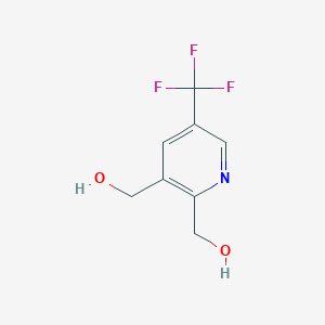 molecular formula C8H8F3NO2 B12100191 (5-(Trifluoromethyl)pyridine-2,3-diyl)dimethanol 