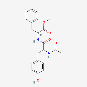 molecular formula C21H24N2O5 B12100221 Methyl 2-[[2-acetamido-3-(4-hydroxyphenyl)propanoyl]amino]-3-phenylpropanoate 