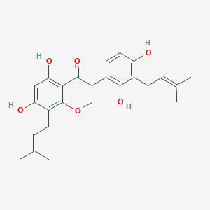 molecular formula C25H28O6 B12100222 3'-Dimethylallylkievitone 