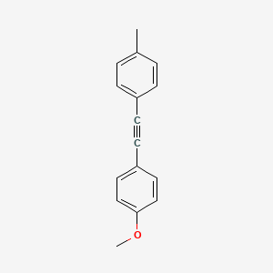 molecular formula C16H14O B12100279 Benzene, 1-methoxy-4-[(4-methylphenyl)ethynyl]- CAS No. 24785-38-4