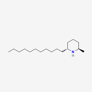 molecular formula C17H35N B1210030 (2R,6R)-2-甲基-6-十一烷基哌啶 CAS No. 76094-26-3