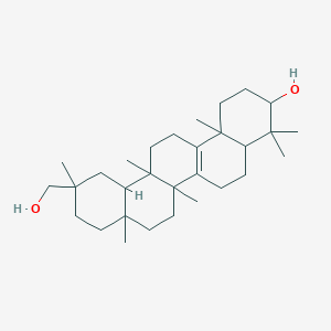 molecular formula C30H50O2 B12100339 11-(Hydroxymethyl)-4,4,6a,6b,8a,11,14b-heptamethyl-1,2,3,4a,5,6,7,8,9,10,12,12a,13,14-tetradecahydropicen-3-ol 