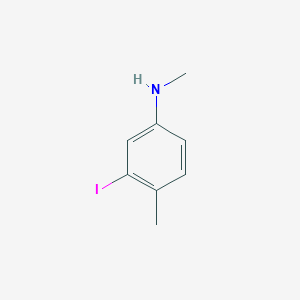 molecular formula C8H10IN B12100351 3-iodo-N,4-dimethylaniline 