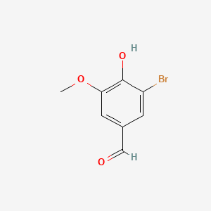 molecular formula C8H7BrO3 B1210037 5-溴香草醛 CAS No. 2973-76-4