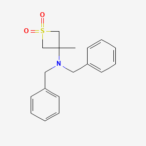 3-(Dibenzylamino)-3-methylthietane 1,1-dioxide