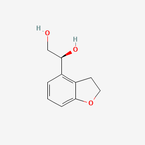 molecular formula C10H12O3 B12100396 (S)-1-(2,3-Dihydrobenzofuran-4-yl)ethane-1,2-diol CAS No. 256472-68-1