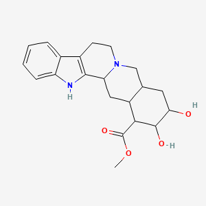 Methyl 17,18-dihydroxy-1,3,11,12,14,15,16,17,18,19,20,21-dodecahydroyohimban-19-carboxylate