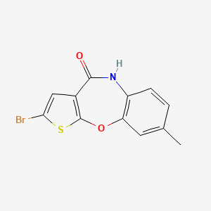 Thieno[2,3-b][1,5]benzoxazepin-4(5H)-one, 2-bromo-8-methyl-