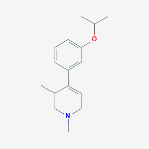 molecular formula C16H23NO B12100486 (3S)-1,3-dimethyl-4-(3-propan-2-yloxyphenyl)-3,6-dihydro-2H-pyridine 