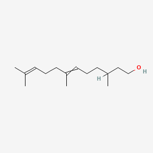 molecular formula C15H28O B1210049 6,10-十二二烯-1-醇，3,7,11-三甲基- CAS No. 51411-24-6