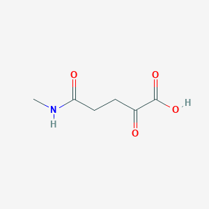 molecular formula C6H9NO4 B1210050 N-甲基-2-氧代戊二酰胺酸 