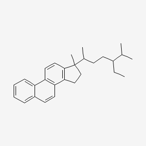 molecular formula C28H36 B12100543 17-(5-Ethyl-6-methylheptan-2-yl)-17-methyl-15,16-dihydrocyclopenta[a]phenanthrene 