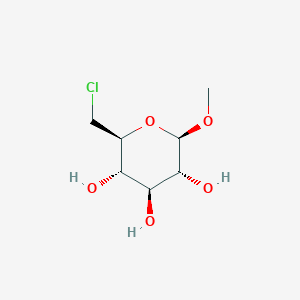 molecular formula C7H13ClO5 B12100591 Methyl 6-chloro-6-deoxy-beta-D-glucopyranoside CAS No. 4990-84-5