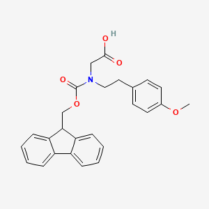 molecular formula C26H25NO5 B12100649 N-Fmoc-N-(2-(4-methoxyphenyl)ethyl)-Glycine 