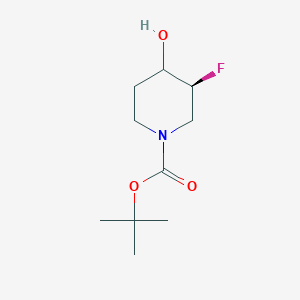 molecular formula C10H18FNO3 B12100687 (3S)-tert-butyl 3-fluoro-4-hydroxypiperidine-1-carboxylate 