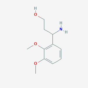 molecular formula C11H17NO3 B12100720 3-Amino-3-(2,3-dimethoxyphenyl)propan-1-ol 