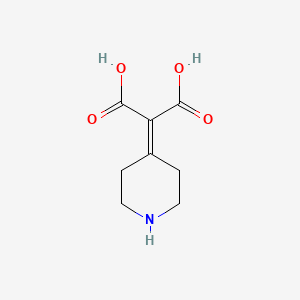 molecular formula C8H11NO4 B12100756 2-(4-Piperidine)propanedioic acid 