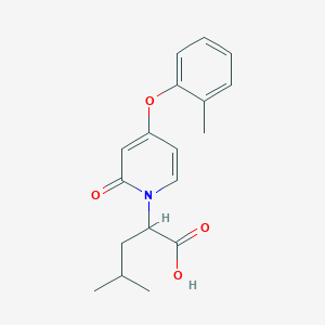 4-Methyl-2-(2-oxo-4-(o-tolyloxy)pyridin-1(2H)-yl)pentanoic acid