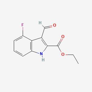 Ethyl 4-fluoro-3-formyl-1H-indole-2-carboxylate