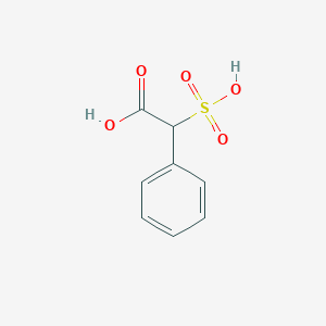 molecular formula C8H8O5S B1210078 α-磺基苯乙酸 CAS No. 41360-32-1