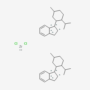 (+)-Bis[1-{(1'R,2'R,5'R)-2'-i-propyl-5'-methylcyclohexyl}indenyl]zirconium(IV)dichloride