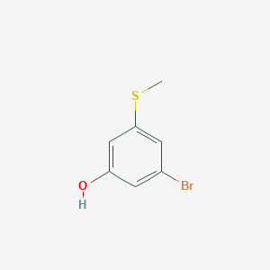 molecular formula C7H7BrOS B12100818 3-Bromo-5-(methylthio)phenol 