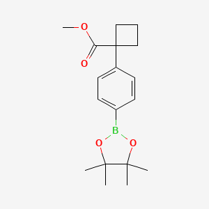 Methyl 1-(4-(4,4,5,5-tetramethyl-1,3,2-dioxaborolan-2-YL)phenyl)cyclobutane-1-carboxylate