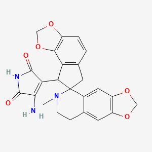 molecular formula C24H21N3O6 B12100832 Hyperectine 