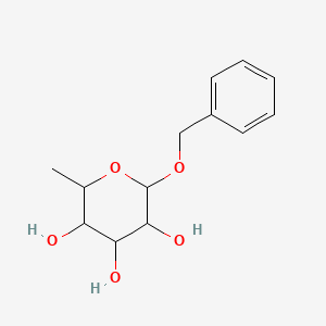 molecular formula C13H18O5 B12100861 Benzyl alpha-L-rhamnopyranoside 