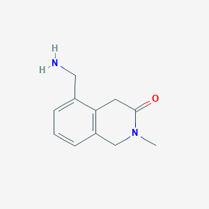 5-(Aminomethyl)-2-methyl-1,4-dihydroisoquinolin-3-one