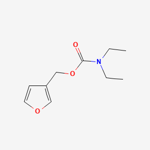 molecular formula C10H15NO3 B1210094 3-Hydroxymethylfuran N,N-diethylcarbamate CAS No. 50884-34-9