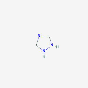 molecular formula C2H5N3 B1210096 2,3-dihydro-1H-1,2,4-triazole CAS No. 4671-07-2