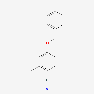 molecular formula C15H13NO B12100961 4-Benzyloxy-2-methylbenzonitrile 