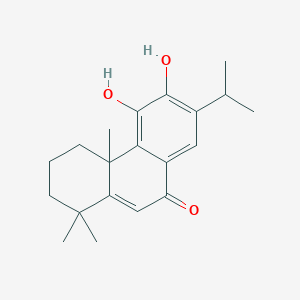 molecular formula C20H26O3 B12100967 5,6-dihydroxy-1,1,4a-trimethyl-7-propan-2-yl-3,4-dihydro-2H-phenanthren-9-one 