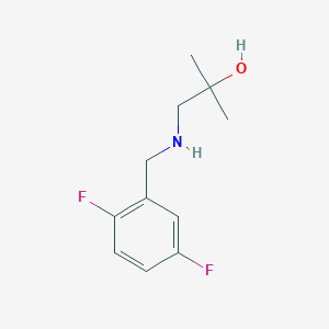 molecular formula C11H15F2NO B12100972 1-((2,5-Difluorobenzyl)amino)-2-methylpropan-2-ol 