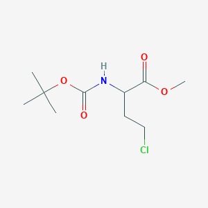 molecular formula C10H18ClNO4 B12100994 (s)-Boc-r-chloro-abu-ome 