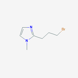 molecular formula C7H11BrN2 B12101022 2-(3-bromopropyl)-1-methyl-1H-imidazole 