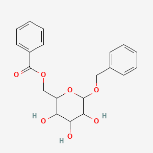 molecular formula C20H22O7 B12101054 Benzyl beta-D-galactopyranoside 6-benzoate 