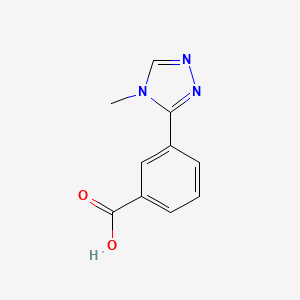 molecular formula C10H9N3O2 B12101110 3-(4-Methyl-4H-1,2,4-triazol-3-yl)benzoic acid 