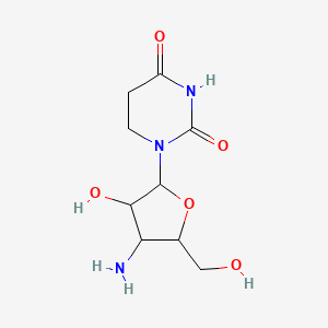 1-[4-Amino-3-hydroxy-5-(hydroxymethyl)oxolan-2-yl]-1,3-diazinane-2,4-dione