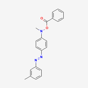 molecular formula C21H19N3O2 B1210113 N-Benzoyloxy-3'-methyl-4-methylaminoazobenzene CAS No. 67371-65-7