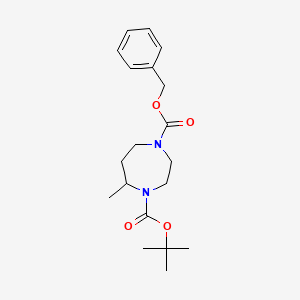 1-Benzyl 4-tert-butyl 5-methyl-1,4-diazepane-1,4-dicarboxylate