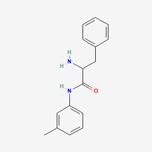 molecular formula C16H18N2O B12101155 2-amino-N-(3-methylphenyl)-3-phenylpropanamide 