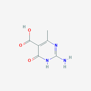 molecular formula C6H7N3O3 B12101192 2-Amino-4-hydroxy-6-methylpyrimidine-5-carboxylic acid 