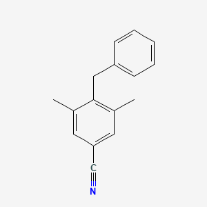 molecular formula C16H15N B12101201 4-Benzyl-3,5-dimethylbenzonitrile 