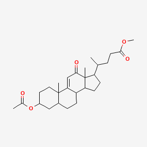 3alpha-Acetyloxy-12-oxo-5beta-chol-9(11)-en-24-oic acid methyl ester