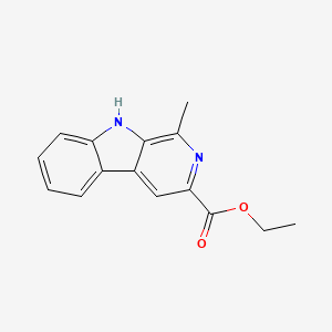 molecular formula C15H14N2O2 B12101251 9H-Pyrido[3,4-b]indole-3-carboxylic acid, 1-methyl-, ethyl ester CAS No. 33821-71-5