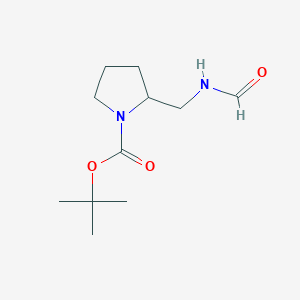 molecular formula C11H20N2O3 B12101263 (S)-2-Formylaminomethyl-pyrrolidine-1-carboxylic acid tert-butyl ester 